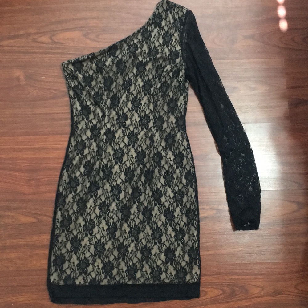 Lace black dress